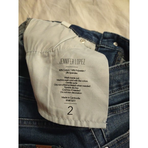 Jennifer Lopez Jeans Skinny Size 2 Blue - Picture 8 of 8